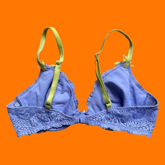 00's vintage floral lace coquette fairy y2k bra 36B victoria's secret - Picture 6 of 6